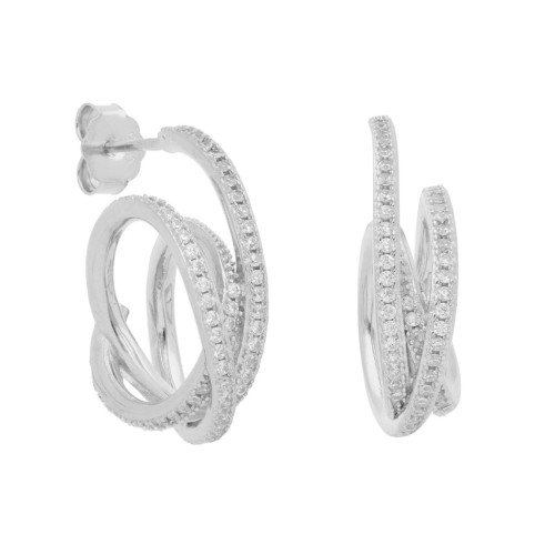 Pendientes plata y circonitas - LAD3118A