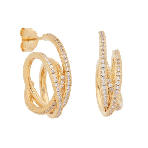 Pendientes plata y circonitas - LAD3118A-D