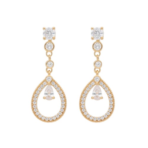 Pendientes plata y circonitas - LAD3120A-D