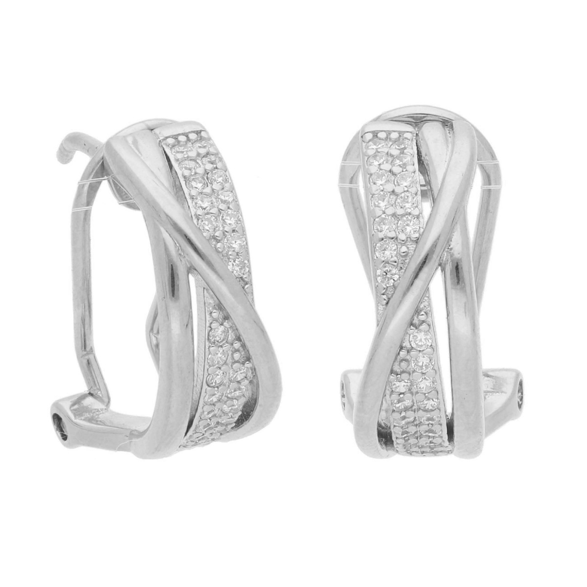 Pendientes plata y circonitas - LAD3126A-1