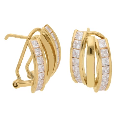 Pendientes plata y circonitas - LAD3131A-D
