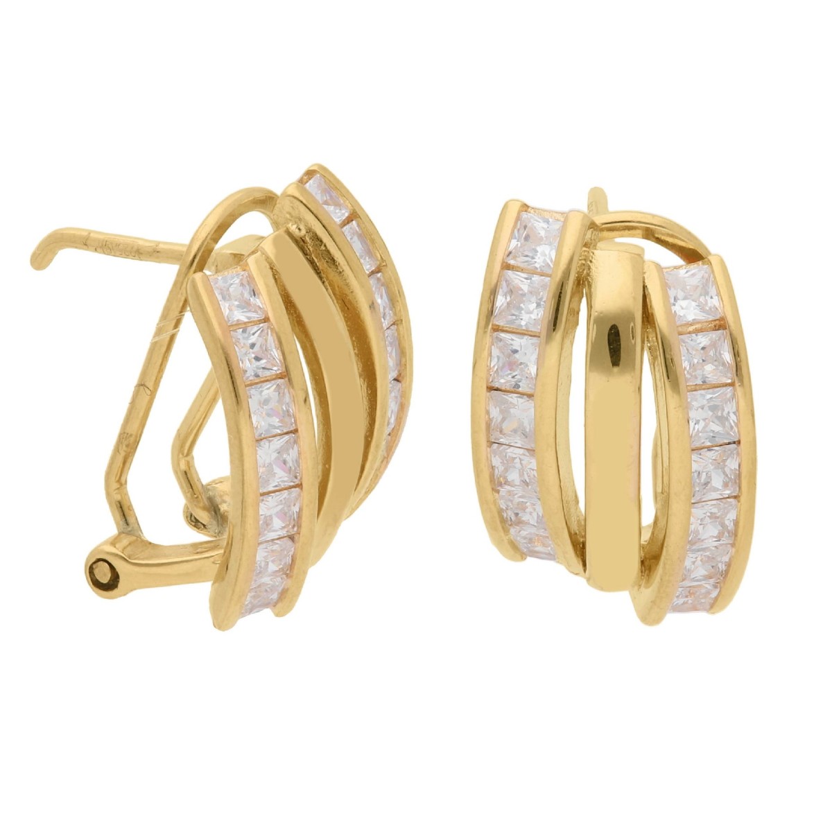 Pendientes plata y circonitas - LAD3131A-D