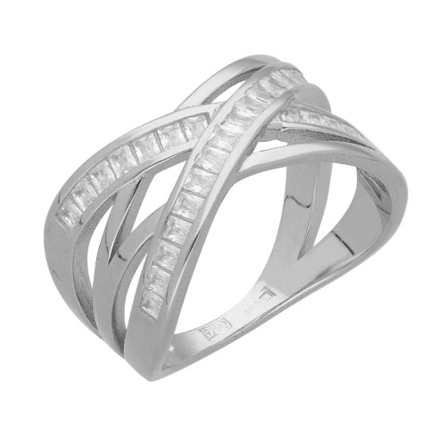 Anillo plata y circonitas - LAD3131AN