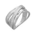 Anillo plata y circonitas - LAD3132AN