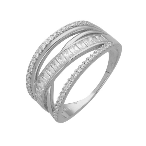 Anillo plata y circonitas - LAD3134AN