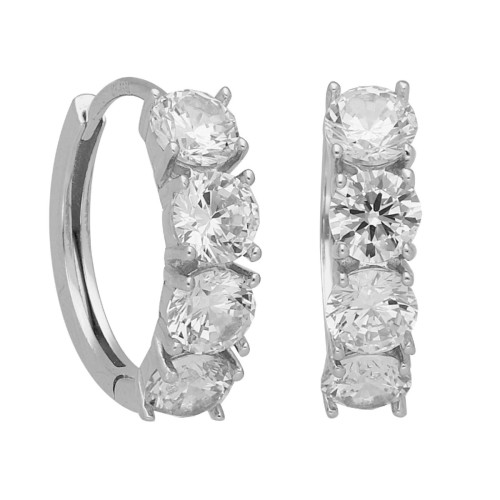 Pendientes plata y circonitas - LAD3136A
