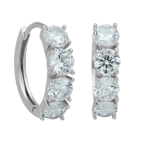 Pendientes plata y topacio azul - LAD3137A