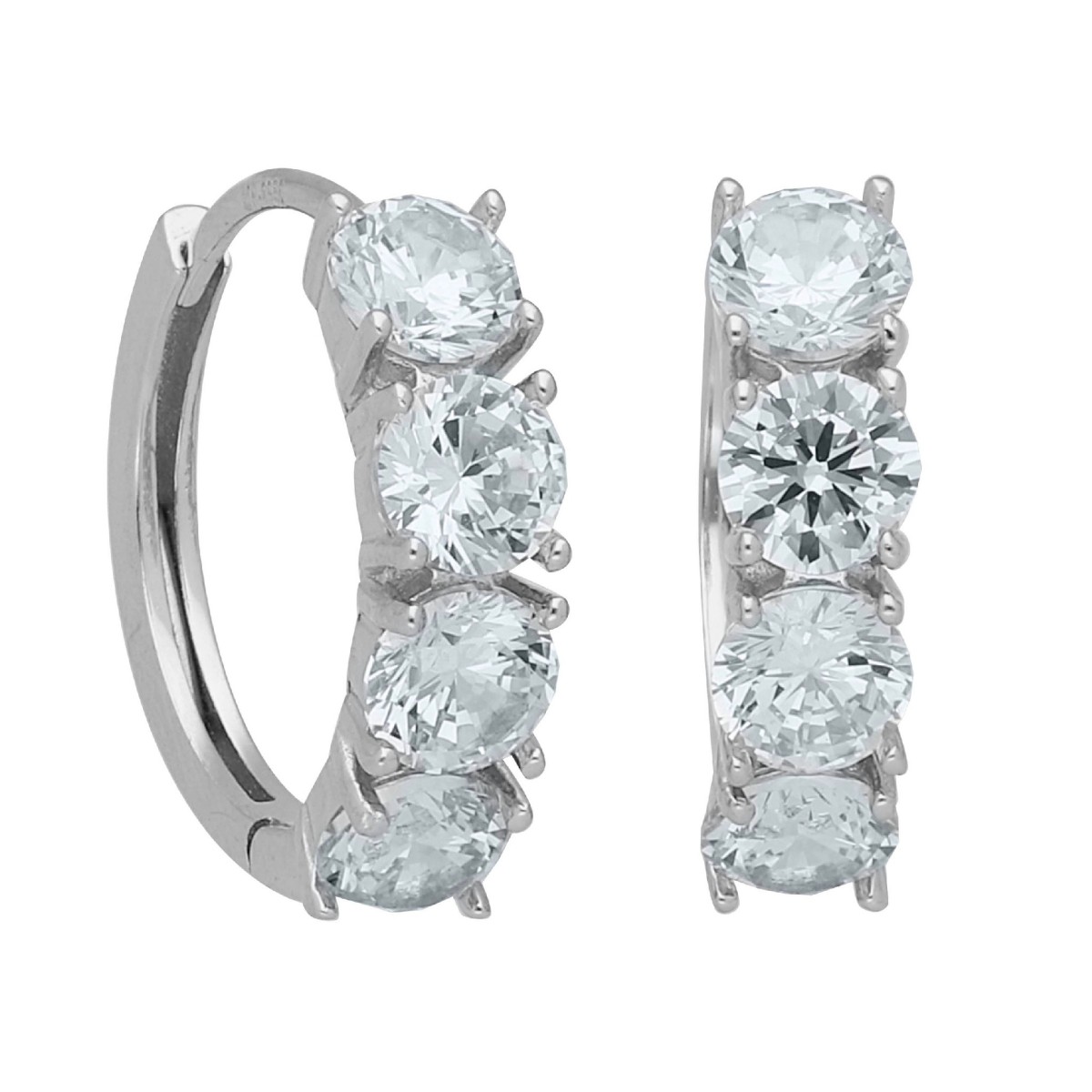 Pendientes plata y topacio azul - LAD3137A