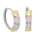 Pendientes plata y piedras naturales - LAD3138A