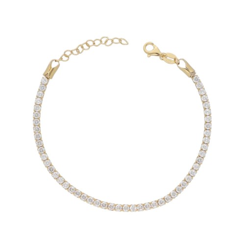 Pulsera plata y circonitas - LAD3139BR-D