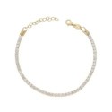 Pulsera plata y circonitas - LAD3139BR-D