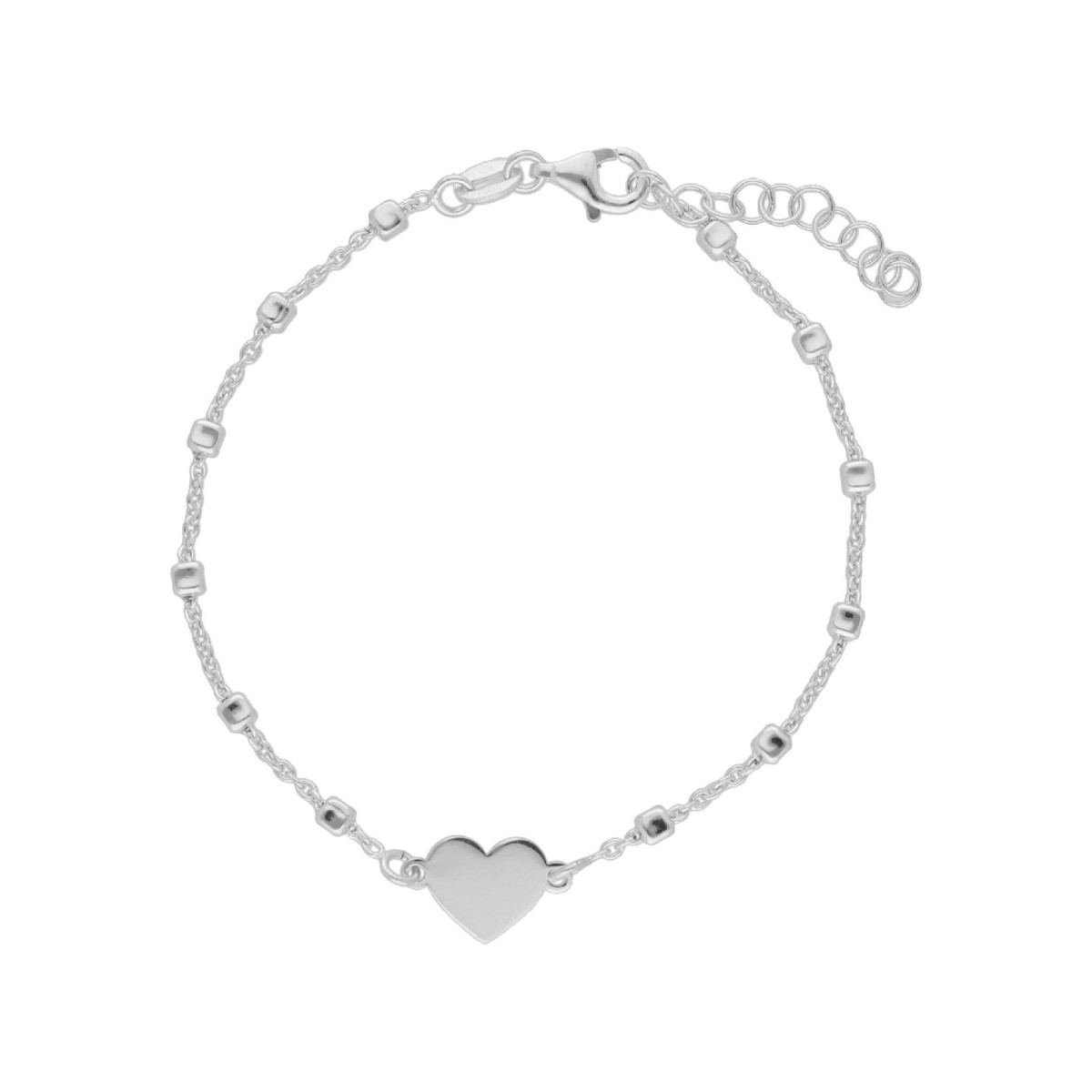 Pulsera corazón plata - LAF6382BR-C