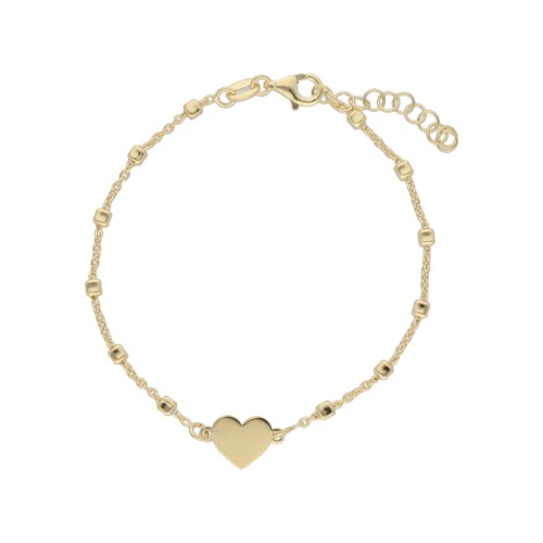 Pulsera corazón plata - LAF6382BR-CD