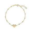 Pulsera corazón plata - LAF6382BR-CD