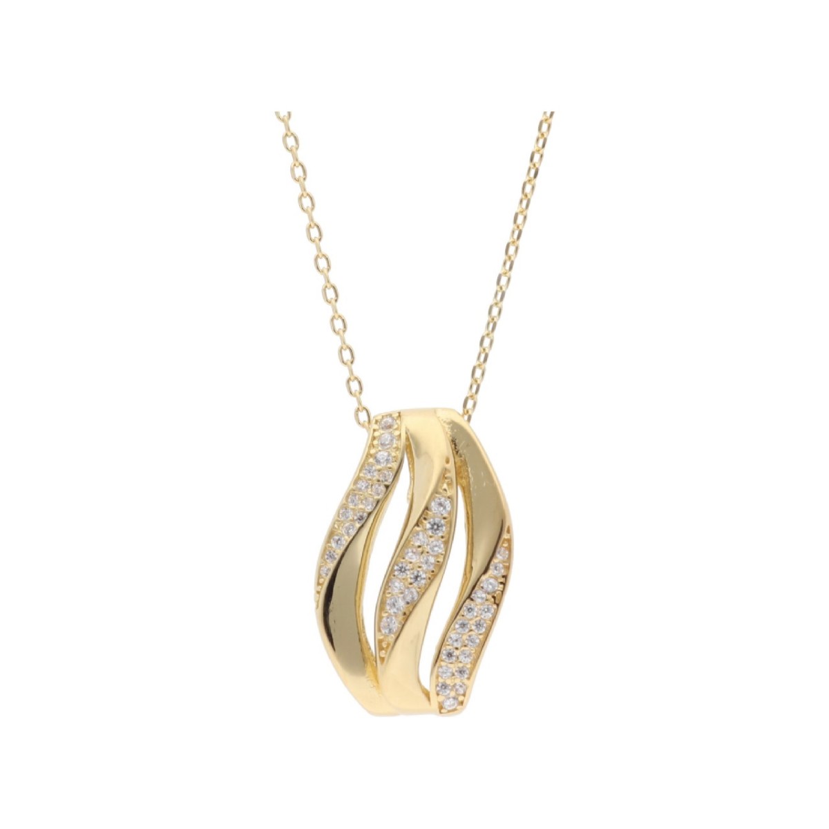 Colgante plata y circonitas - LAD3144CL-D