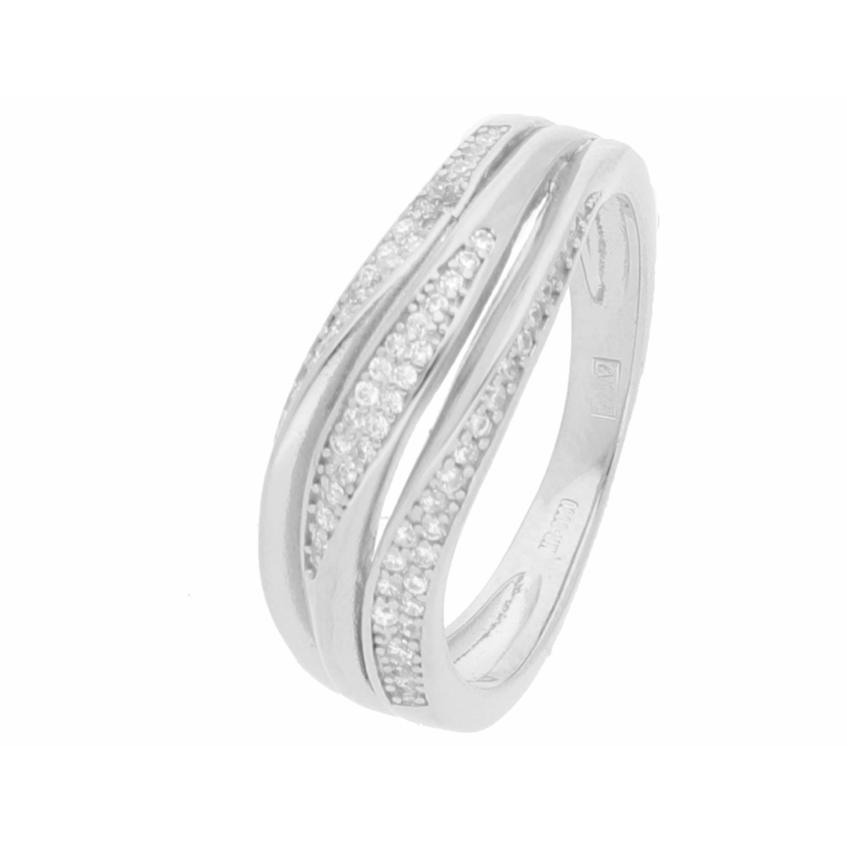 Anillo plata y circonitas - LAD3144AN