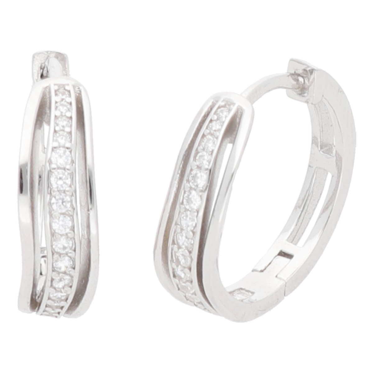Pendientes plata y circonitas - LAD3147A
