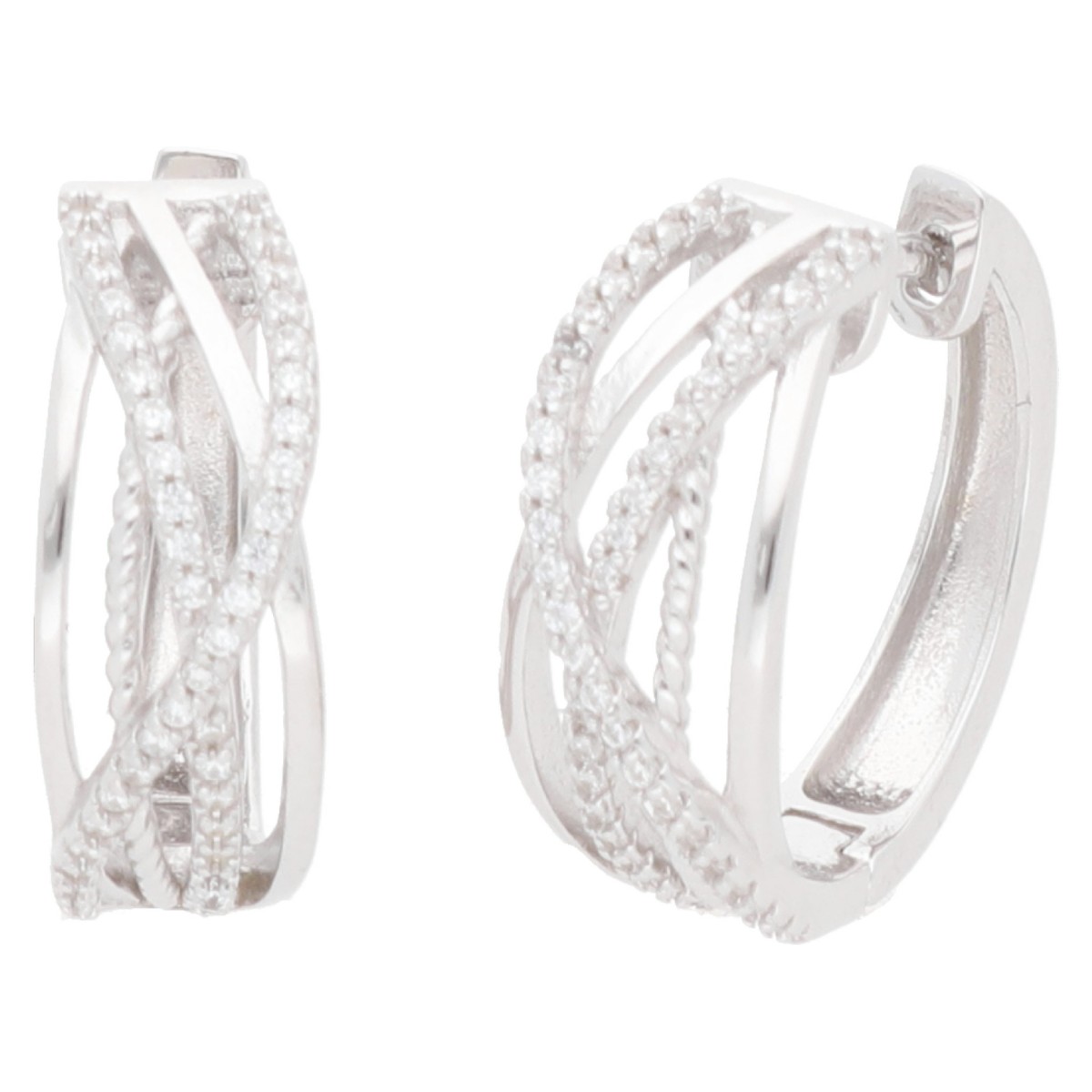 Pendientes plata y circonitas - LAD3148A