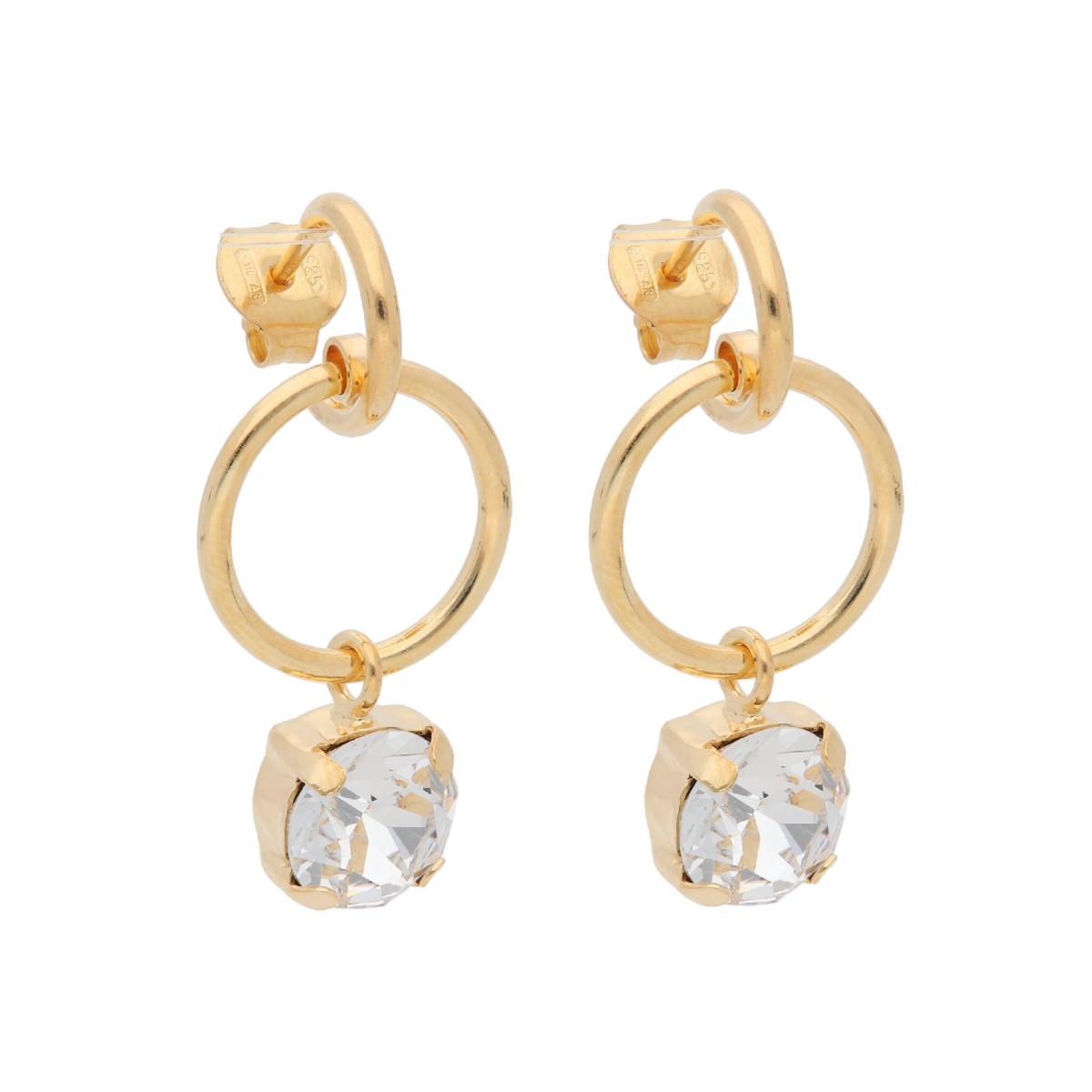 Pendientes plata y Liska Crystals - LSW4435A-D