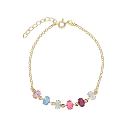 Pulsera plata y Liska Crystals - LSW4436BR-D