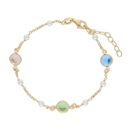 Pulsera plata y Liska Crystals - LSW4438BR-D