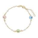 Pulsera plata y Liska Crystals - LSW4438BR-D