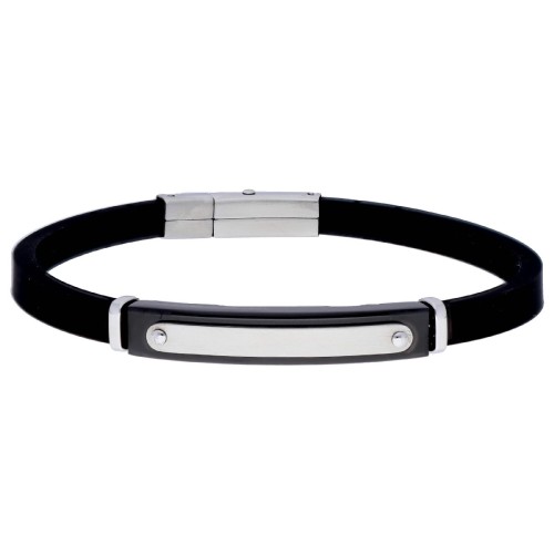 Pulsera caucho y acero - MTC172BR