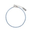 Pulsera riviere acero y circonitas - CH119T-BC