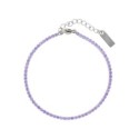 Pulsera riviere acero y circonitas - CH119T-BL
