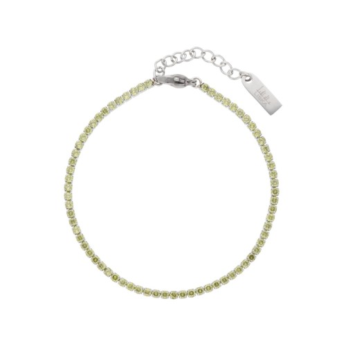 Pulsera riviere acero y circonitas - CH119T-BV