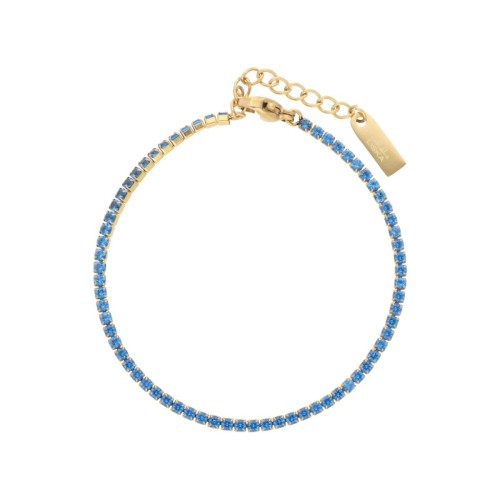 Pulsera riviere acero y circonitas - CH119T-DA