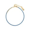 Pulsera riviere acero y circonitas - CH119T-DA