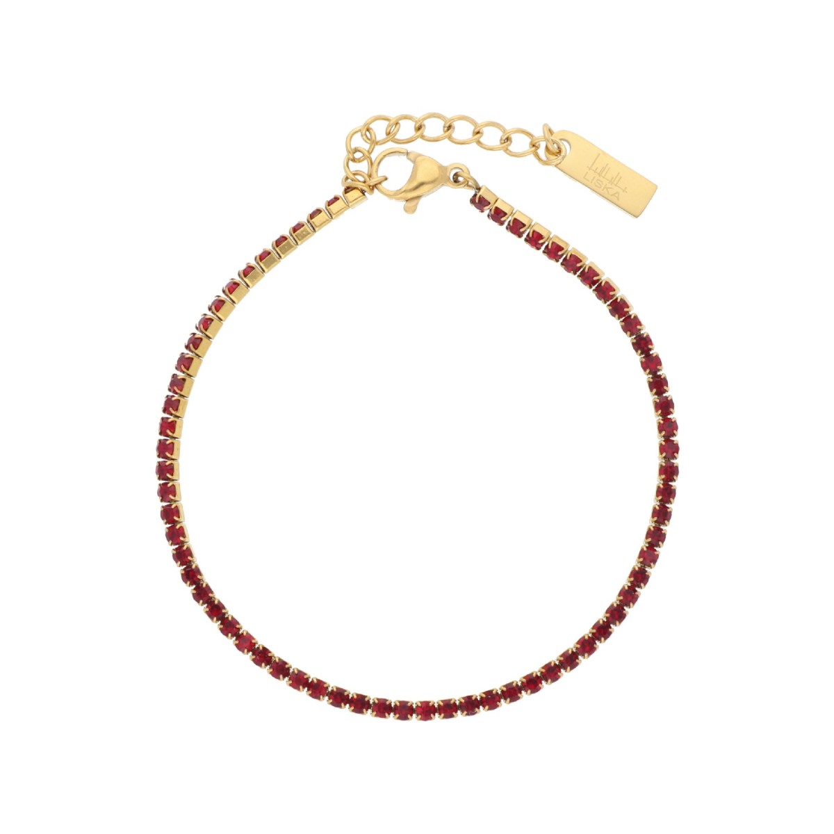 Pulsera riviere acero y circonitas - CH119T-DRJ