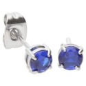 Pendientes acero y circonitas - CH120A-BA