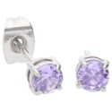 Pendientes acero y circonitas - CH120A-BL