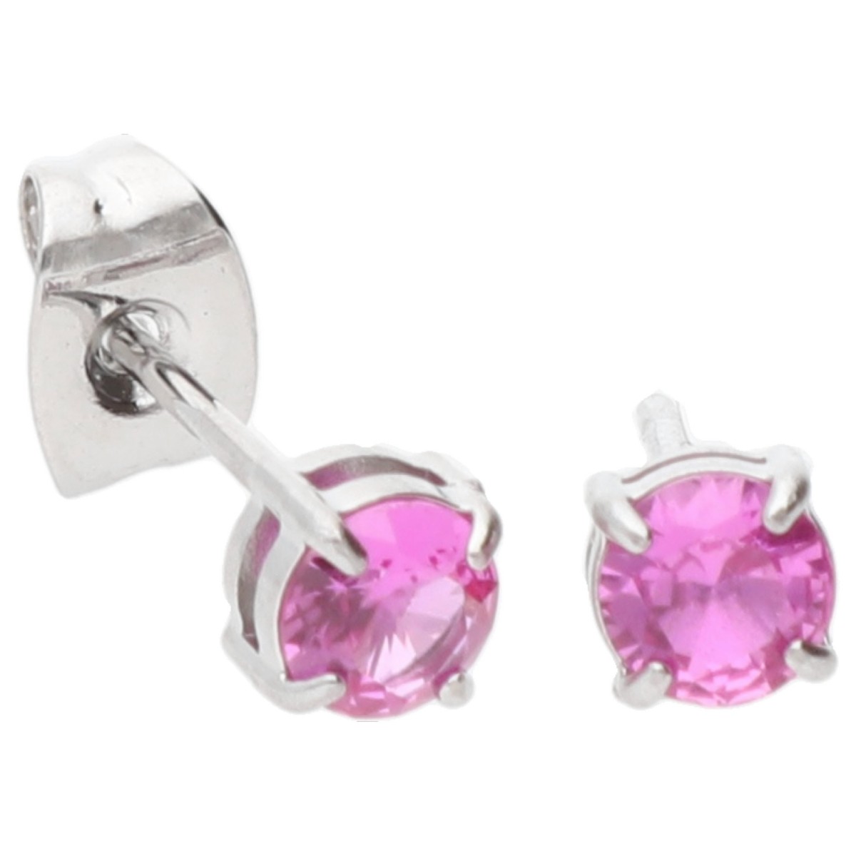 Pendientes acero y circonitas - CH120A-BR
