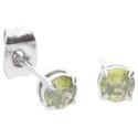 Pendientes acero y circonitas - CH120A-BV
