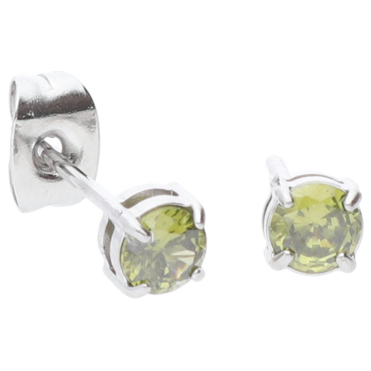 Pendientes acero y circonitas - CH120A-BV