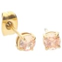 Pendientes acero y circonitas - CH120A-DCH