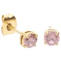 Pendientes acero y circonitas - CH120A-DF
