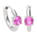 Pendientes acero y circonitas - CH121A-BR
