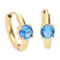 Pendientes acero y circonitas - CH121A-DA