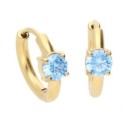 Pendientes acero y circonitas - CH121A-DC