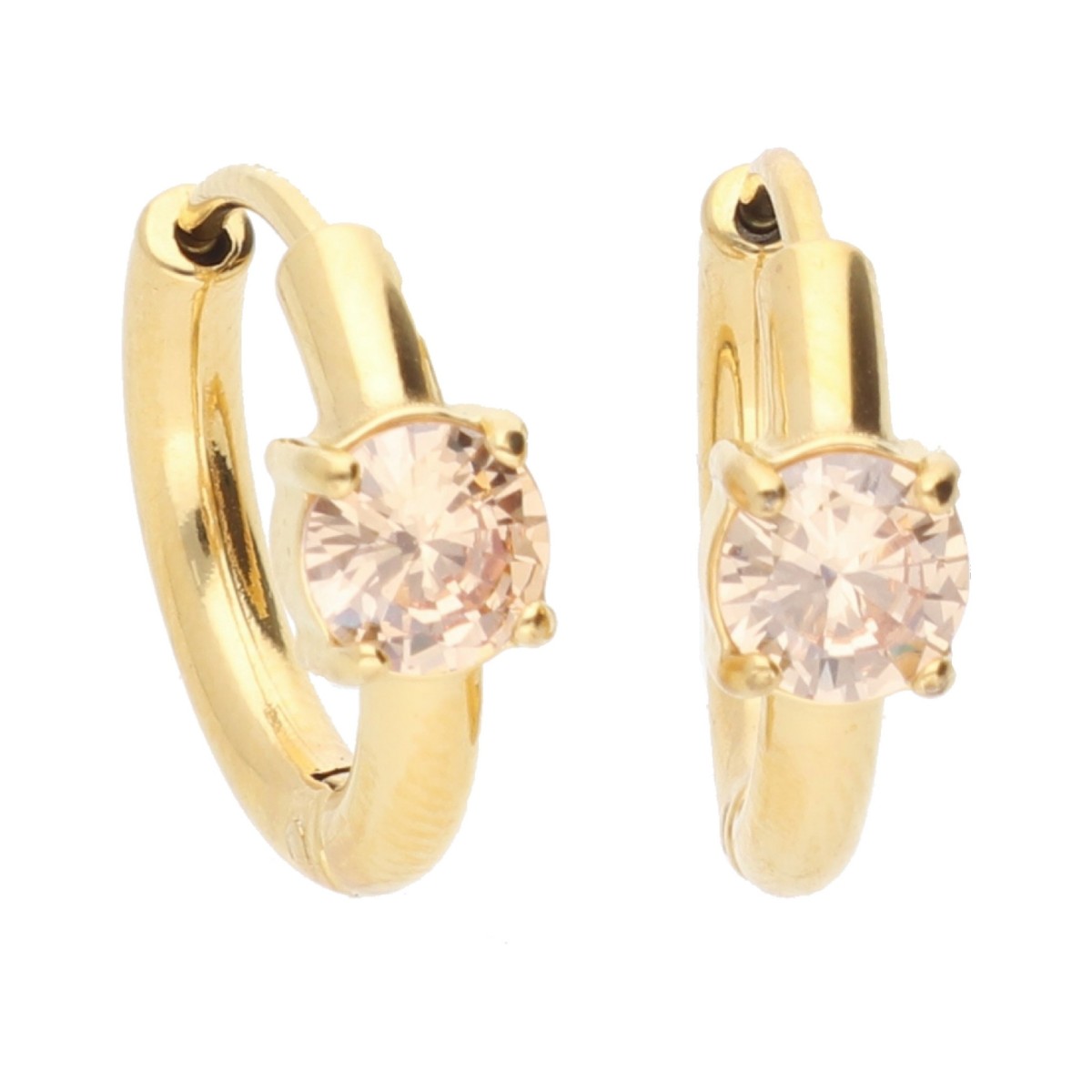 Pendientes acero y circonitas - CH121A-DCH