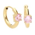 Pendientes acero y circonitas - CH121A-DR
