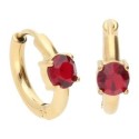 Pendientes acero y circonitas - CH121A-DRJ
