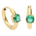 Pendientes acero y circonitas - CH121A-DV