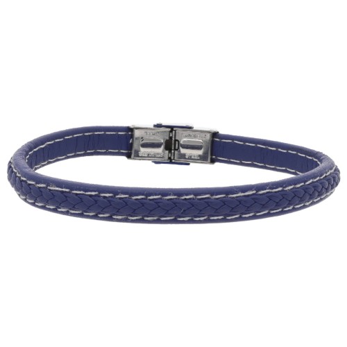 Pulsera piel y acero - 87BR037-A