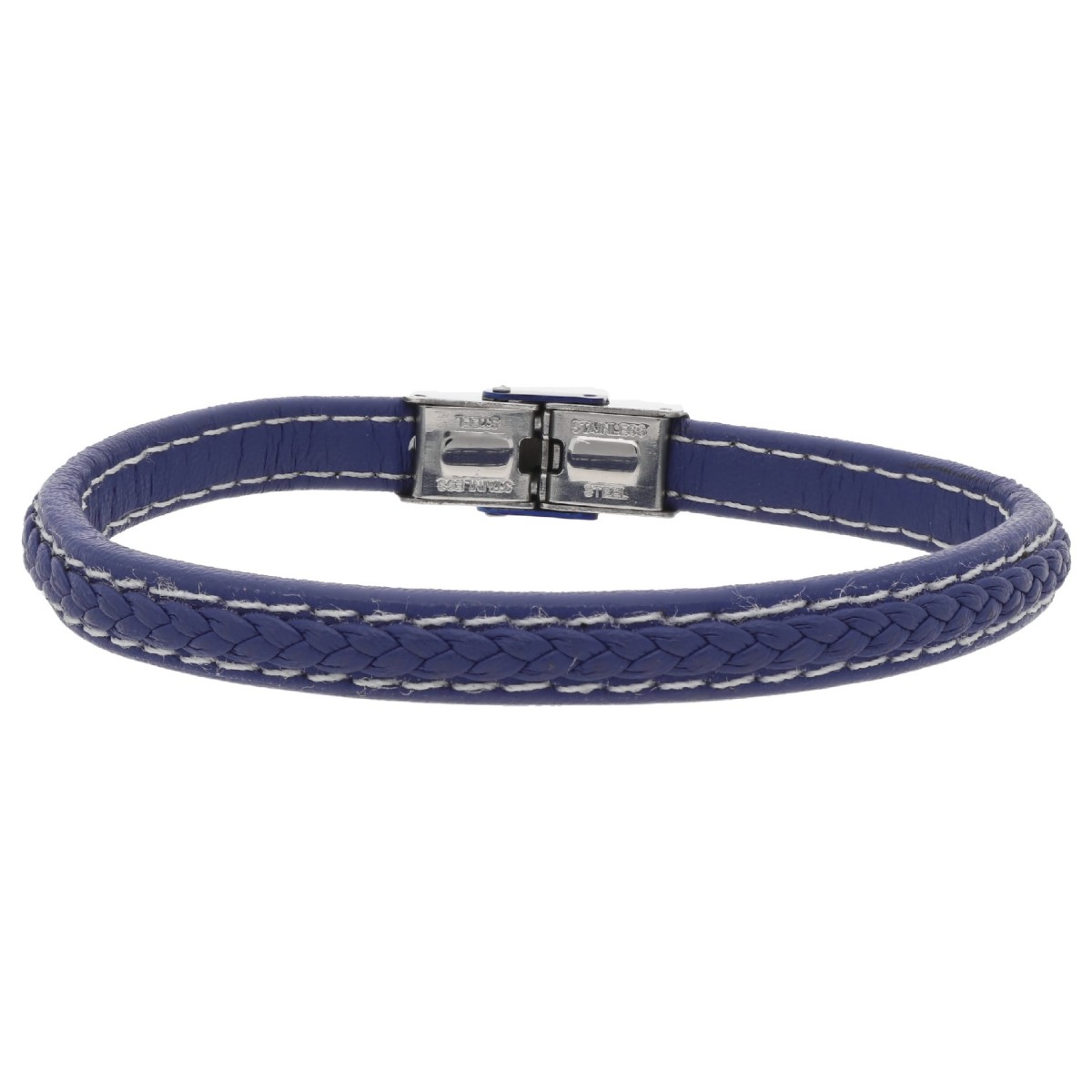 Pulsera piel y acero - 87BR037-A