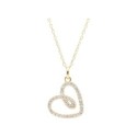 Colgante corazón plata y circonitas - LAD3155CL-D
